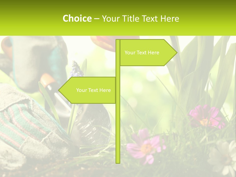 A Person Digging In The Dirt With A Shovel PowerPoint Template