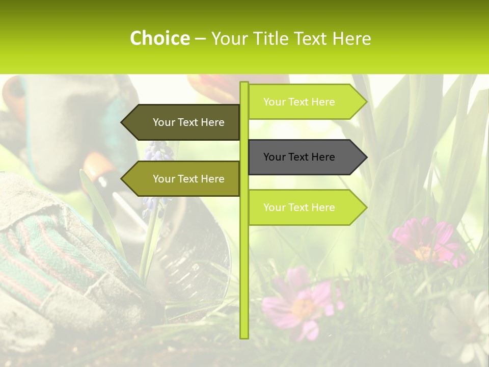 A Person Digging In The Dirt With A Shovel PowerPoint Template