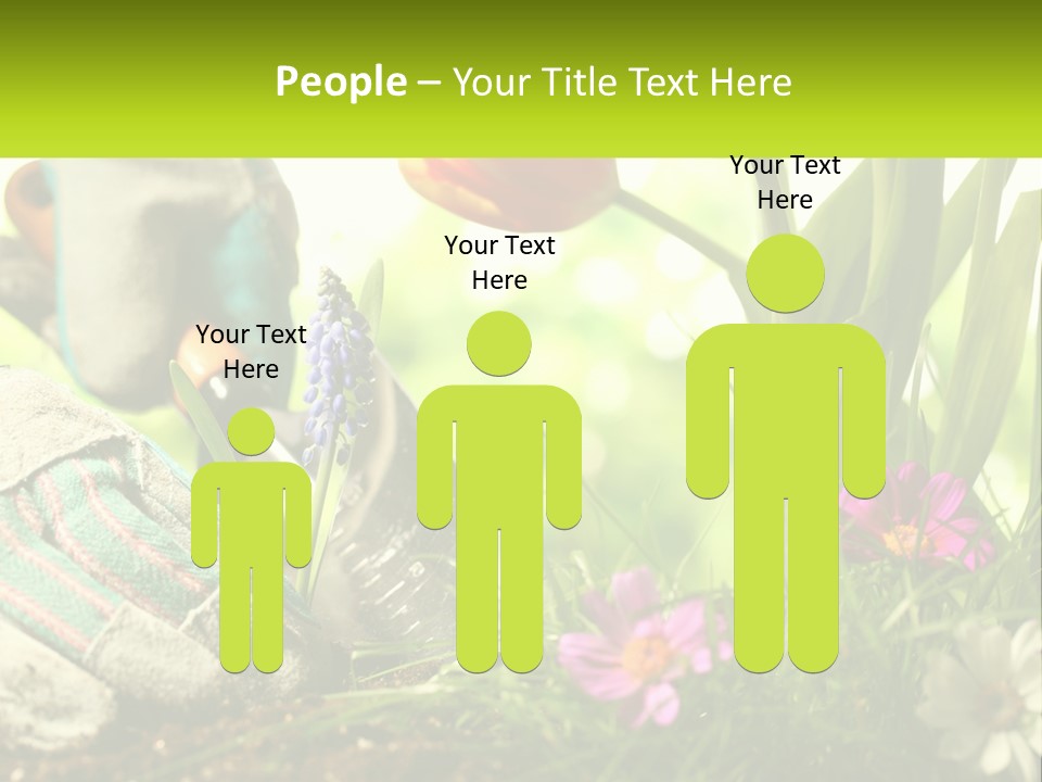 A Person Digging In The Dirt With A Shovel PowerPoint Template