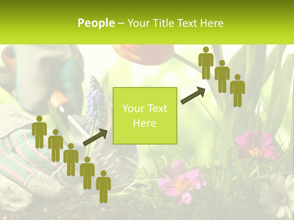 A Person Digging In The Dirt With A Shovel PowerPoint Template