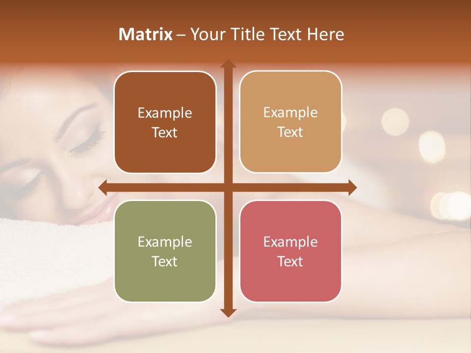 A Woman Getting A Back Massage In A Spa PowerPoint Template