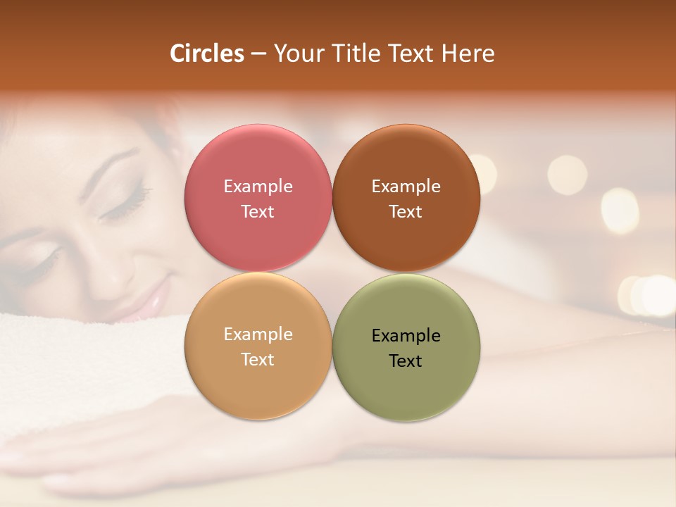 A Woman Getting A Back Massage In A Spa PowerPoint Template