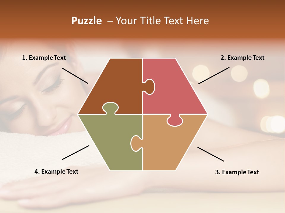 A Woman Getting A Back Massage In A Spa PowerPoint Template