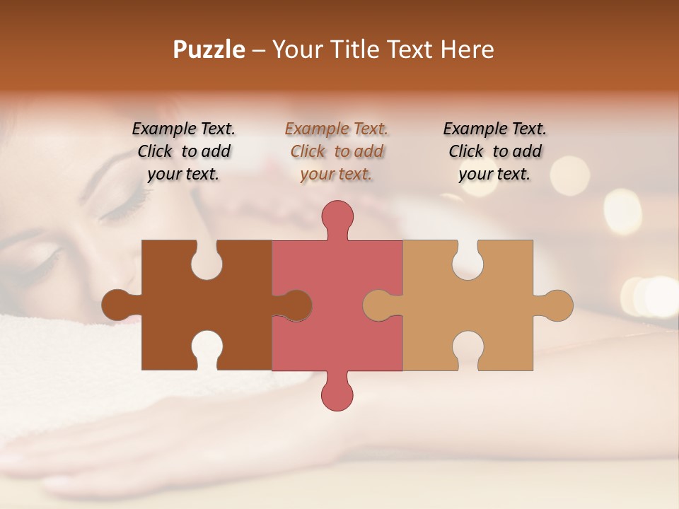 A Woman Getting A Back Massage In A Spa PowerPoint Template