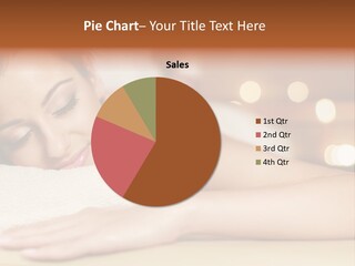 A Woman Getting A Back Massage In A Spa PowerPoint Template