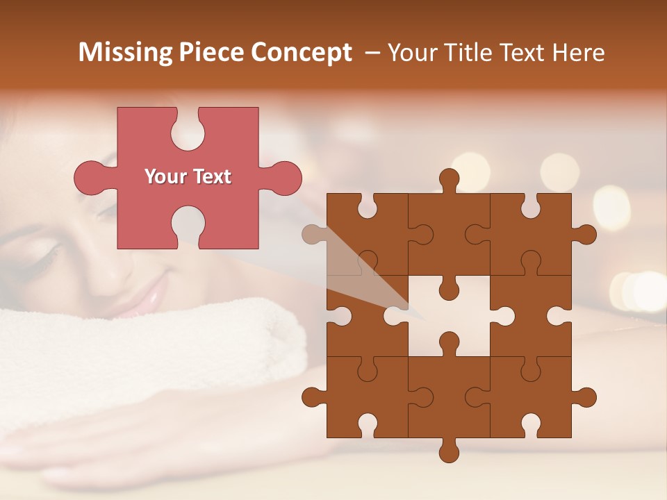 A Woman Getting A Back Massage In A Spa PowerPoint Template