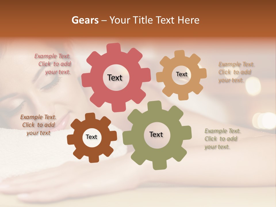 A Woman Getting A Back Massage In A Spa PowerPoint Template