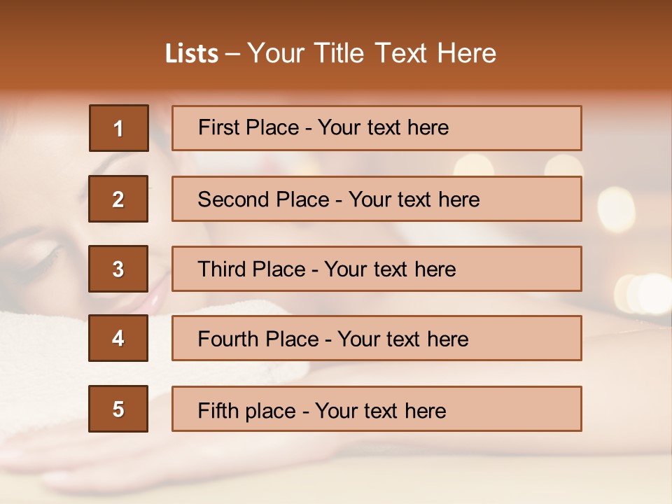 A Woman Getting A Back Massage In A Spa PowerPoint Template