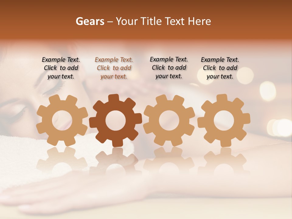 A Woman Getting A Back Massage In A Spa PowerPoint Template