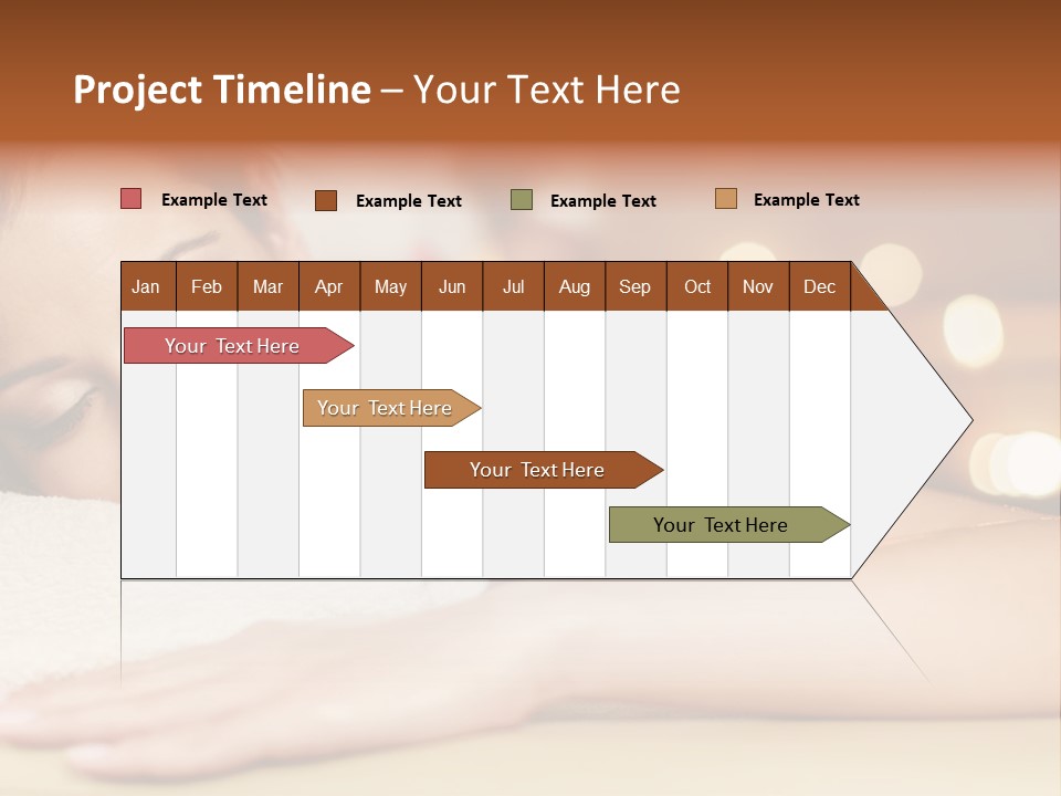 A Woman Getting A Back Massage In A Spa PowerPoint Template