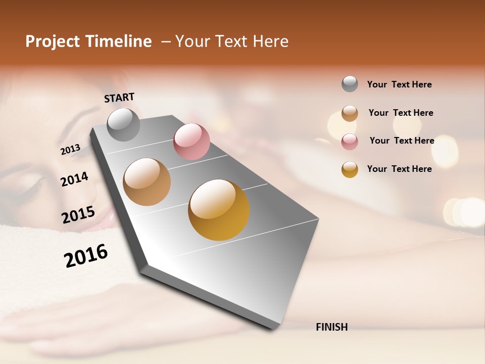 A Woman Getting A Back Massage In A Spa PowerPoint Template