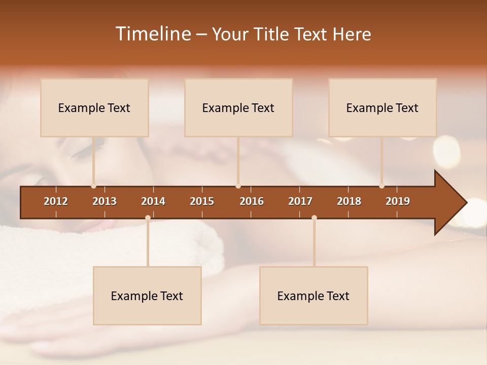 A Woman Getting A Back Massage In A Spa PowerPoint Template