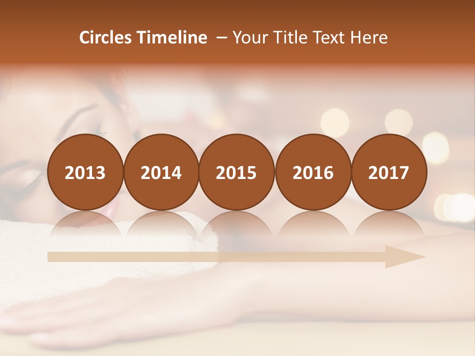 A Woman Getting A Back Massage In A Spa PowerPoint Template