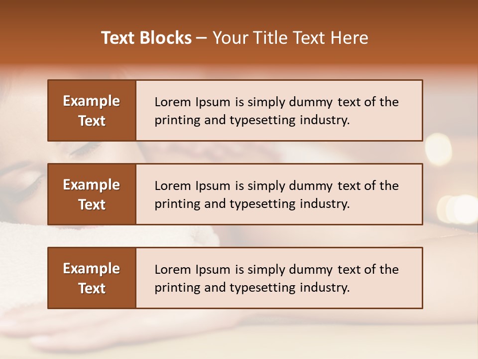 A Woman Getting A Back Massage In A Spa PowerPoint Template