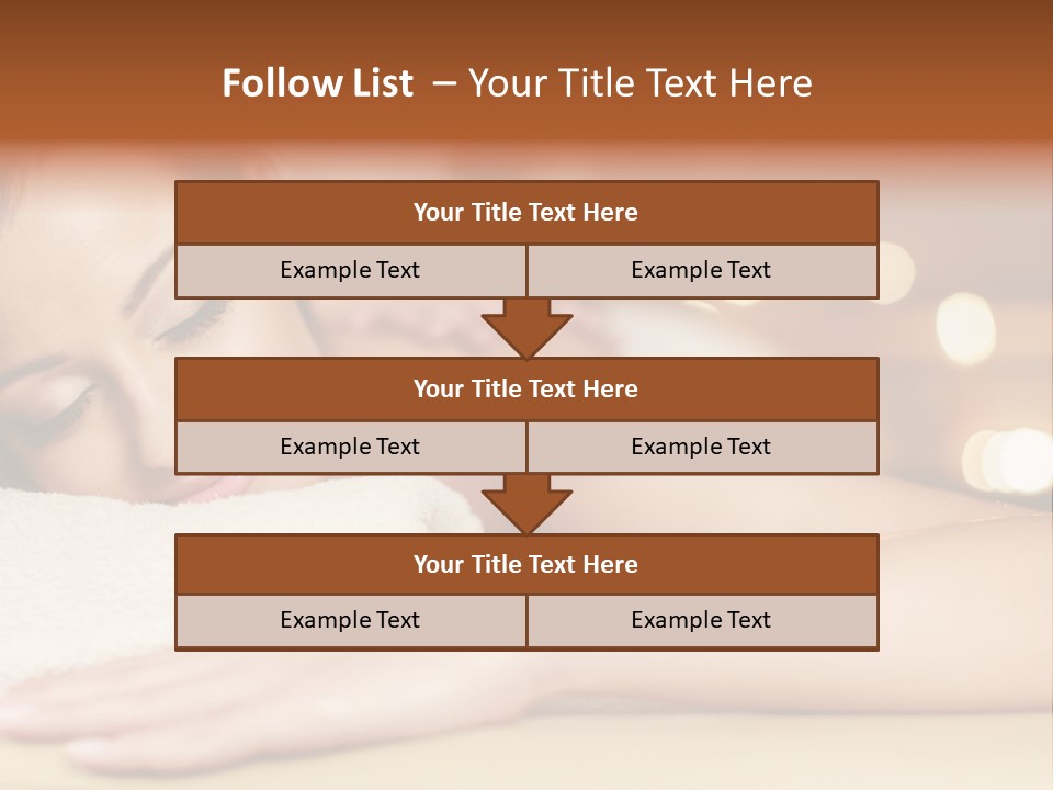 A Woman Getting A Back Massage In A Spa PowerPoint Template