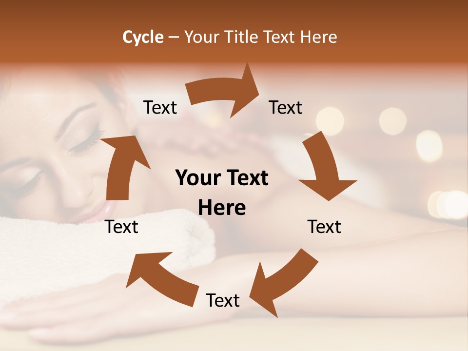 A Woman Getting A Back Massage In A Spa PowerPoint Template