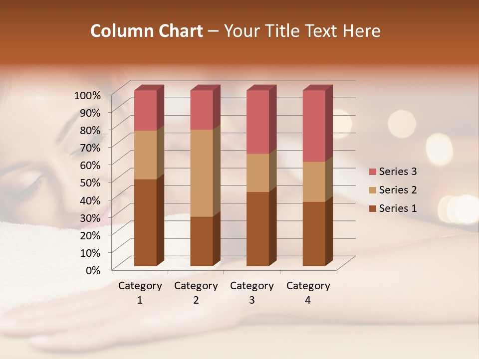 A Woman Getting A Back Massage In A Spa PowerPoint Template