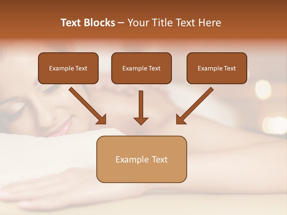 A Woman Getting A Back Massage In A Spa PowerPoint Template