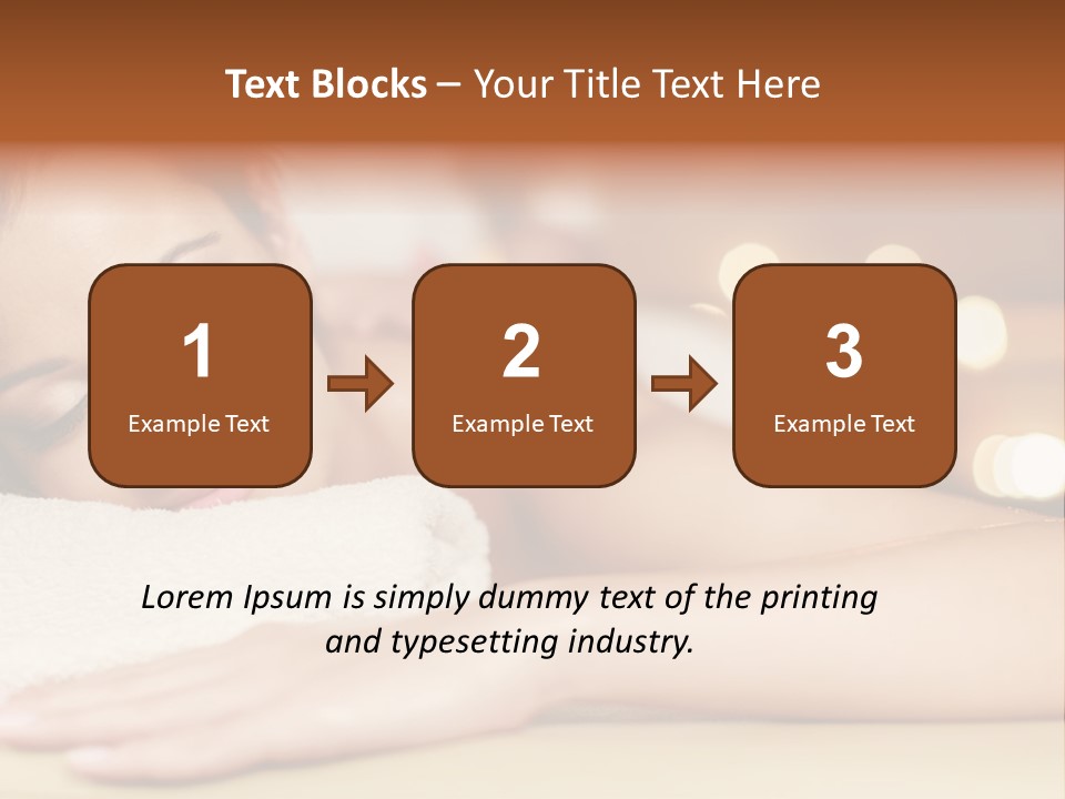 A Woman Getting A Back Massage In A Spa PowerPoint Template