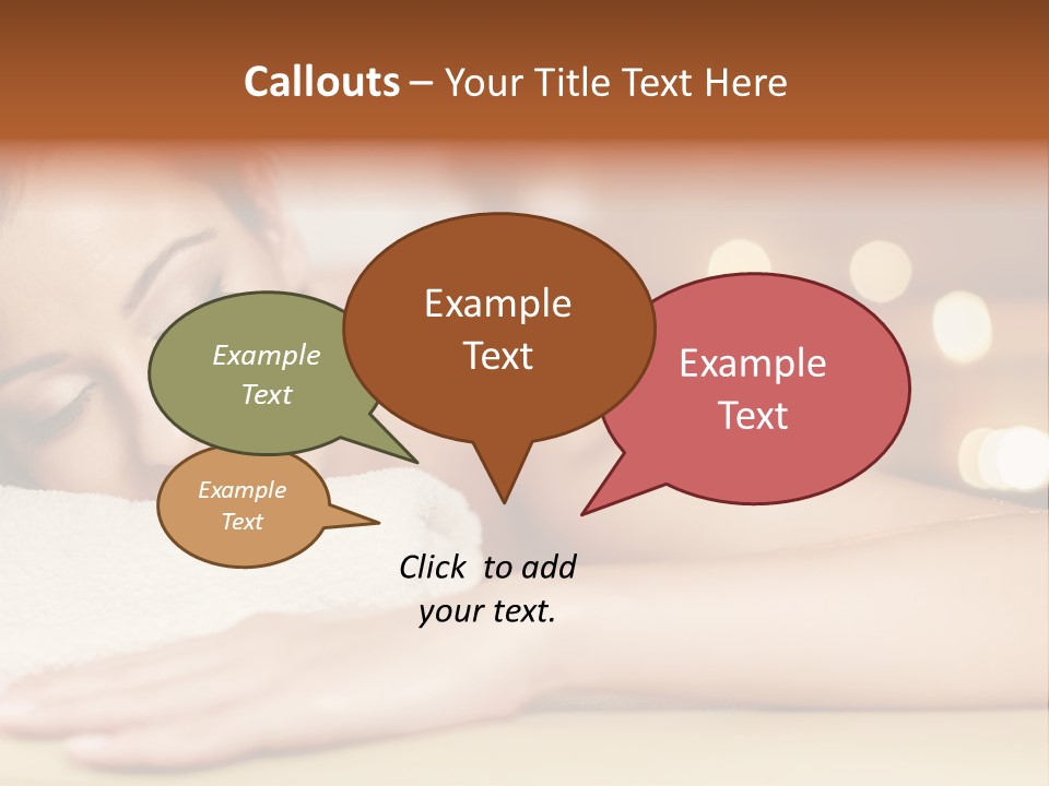 A Woman Getting A Back Massage In A Spa PowerPoint Template