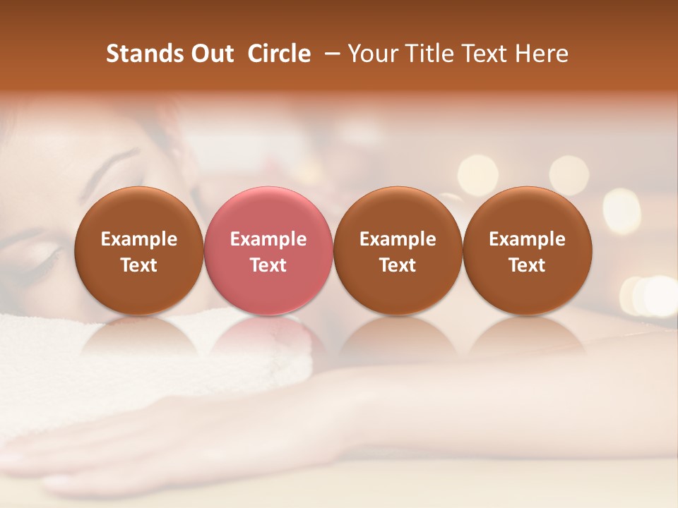 A Woman Getting A Back Massage In A Spa PowerPoint Template