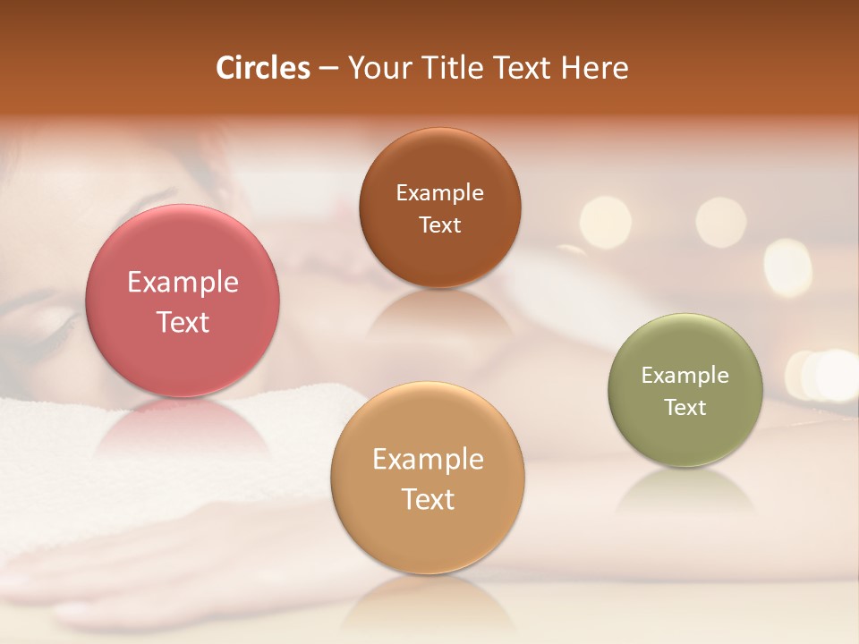 A Woman Getting A Back Massage In A Spa PowerPoint Template