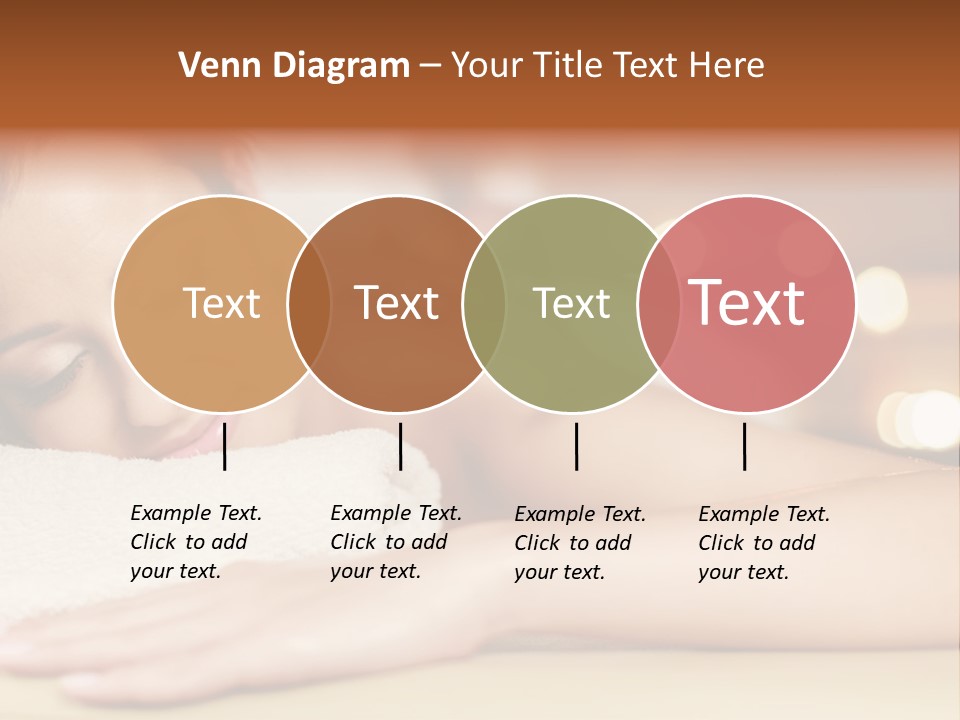 A Woman Getting A Back Massage In A Spa PowerPoint Template