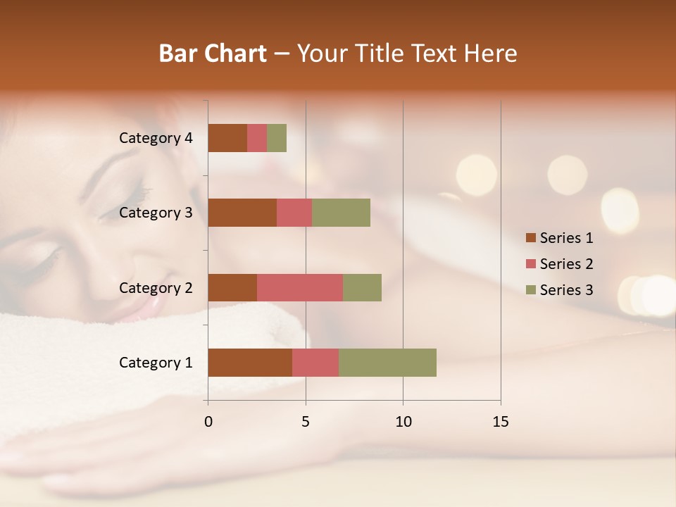 A Woman Getting A Back Massage In A Spa PowerPoint Template