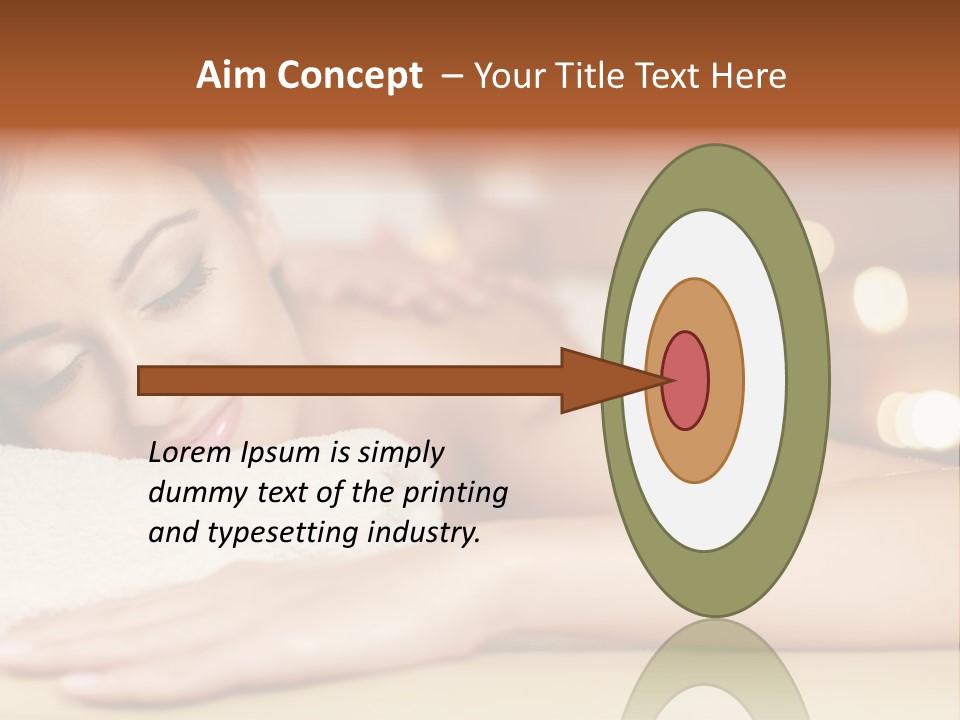 A Woman Getting A Back Massage In A Spa PowerPoint Template