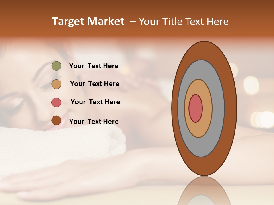 A Woman Getting A Back Massage In A Spa PowerPoint Template