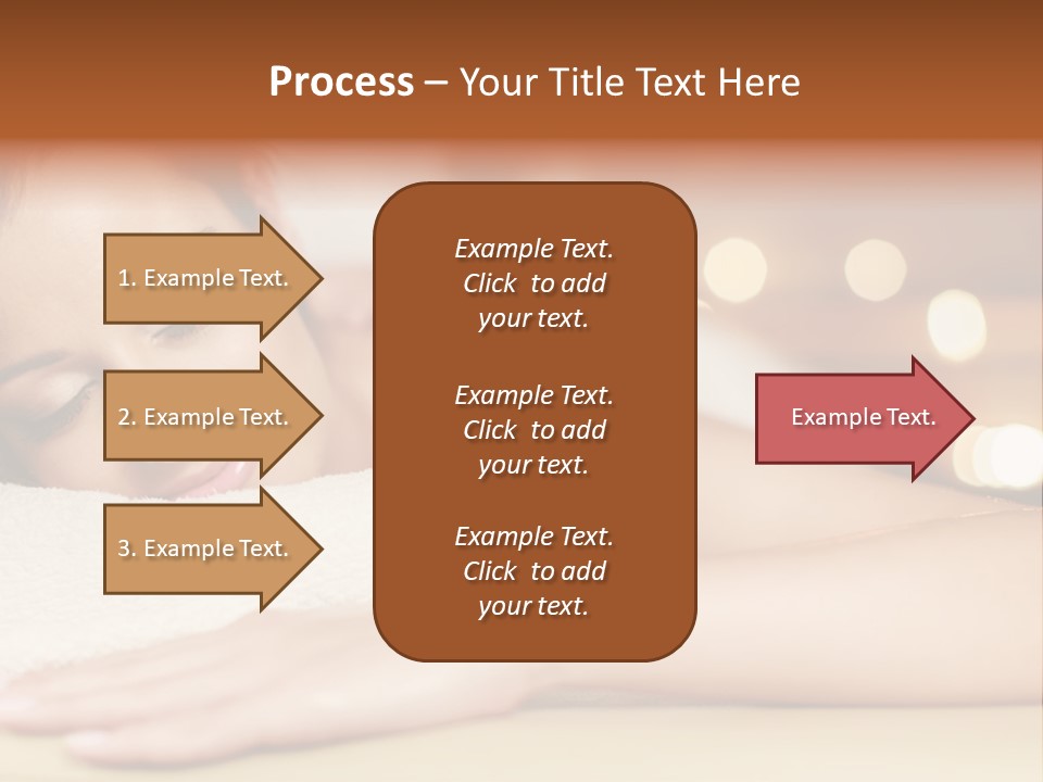 A Woman Getting A Back Massage In A Spa PowerPoint Template