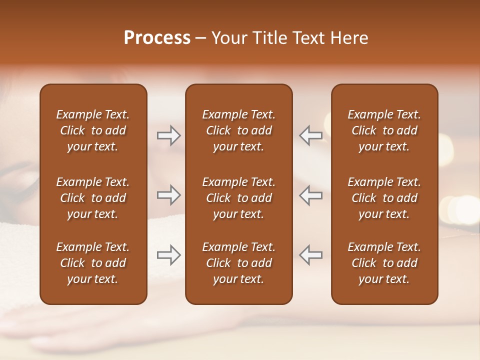 A Woman Getting A Back Massage In A Spa PowerPoint Template