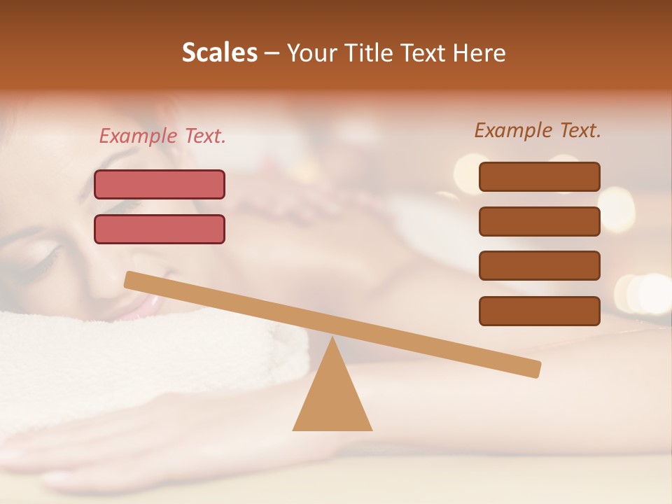 A Woman Getting A Back Massage In A Spa PowerPoint Template