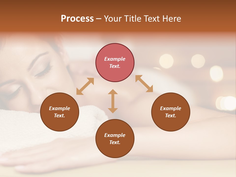 A Woman Getting A Back Massage In A Spa PowerPoint Template