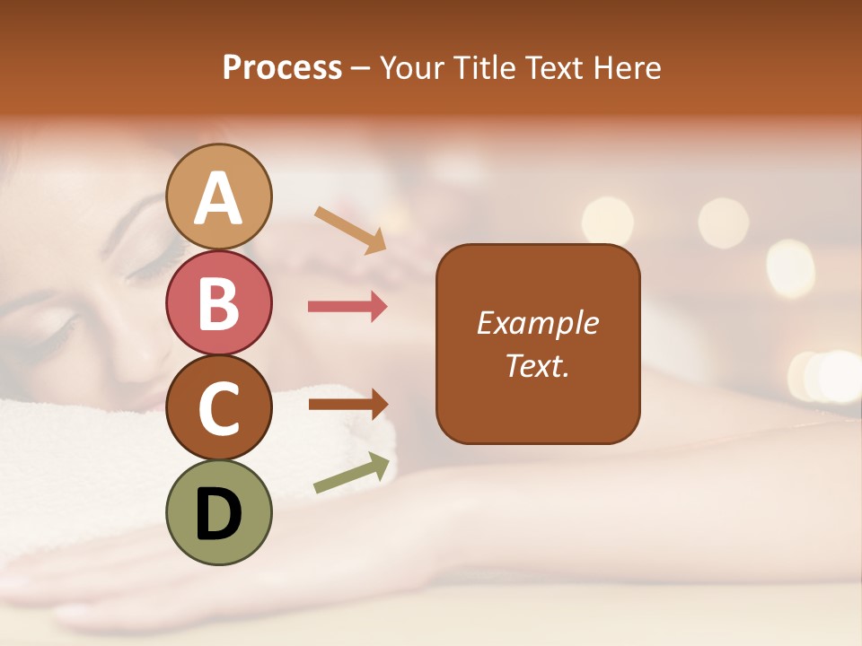 A Woman Getting A Back Massage In A Spa PowerPoint Template