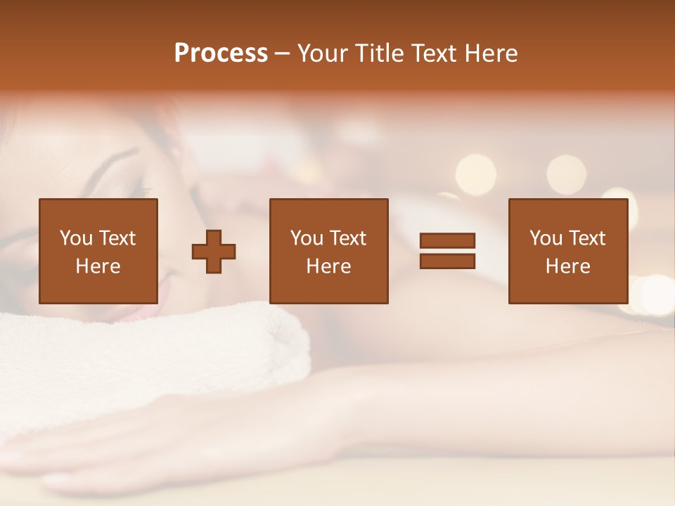 A Woman Getting A Back Massage In A Spa PowerPoint Template