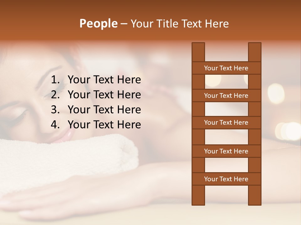 A Woman Getting A Back Massage In A Spa PowerPoint Template