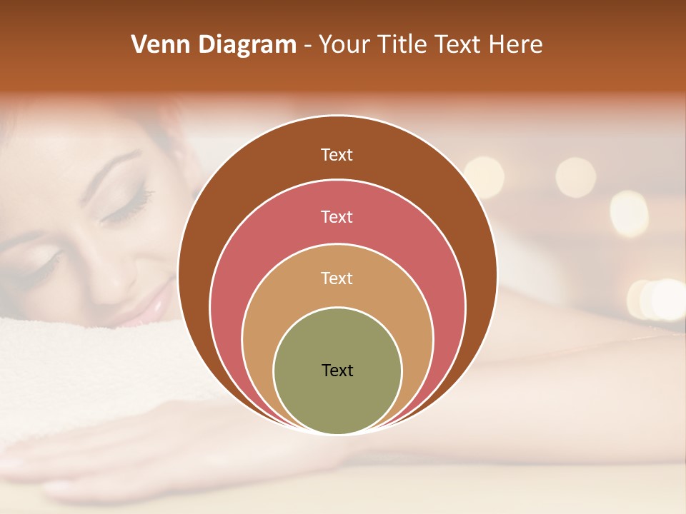 A Woman Getting A Back Massage In A Spa PowerPoint Template