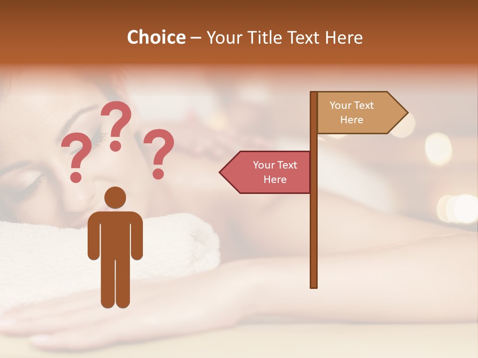 A Woman Getting A Back Massage In A Spa PowerPoint Template