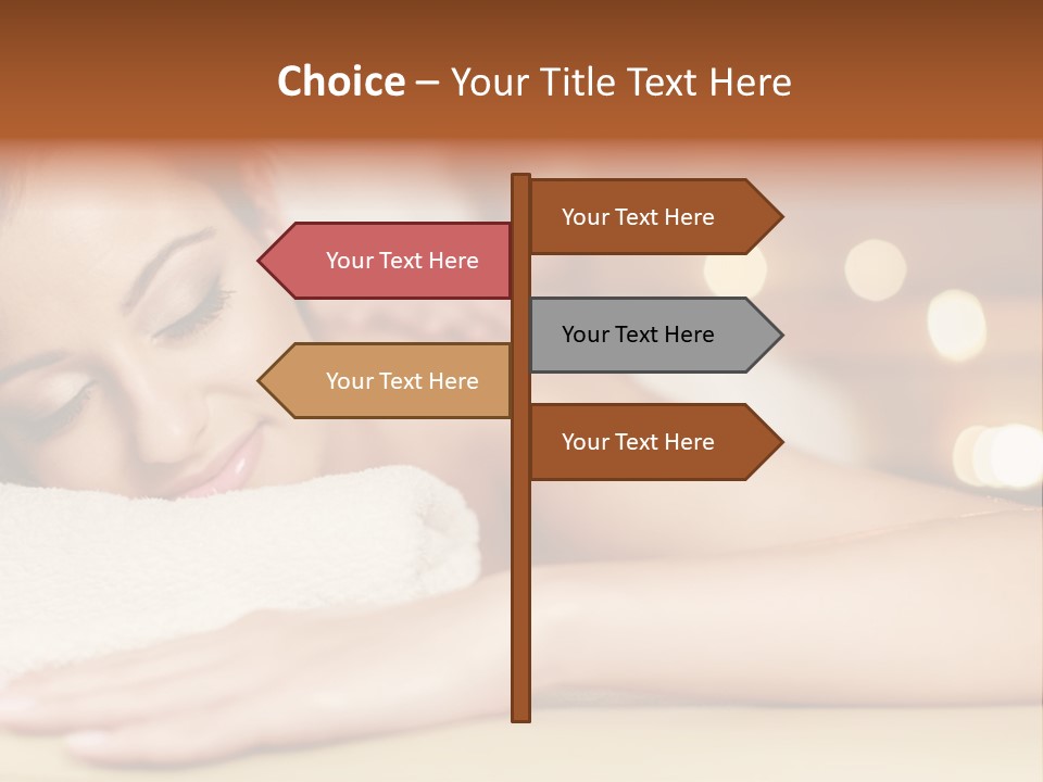 A Woman Getting A Back Massage In A Spa PowerPoint Template
