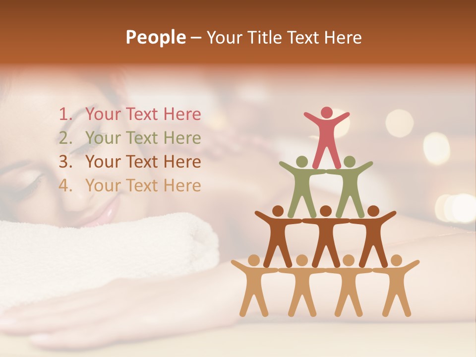 A Woman Getting A Back Massage In A Spa PowerPoint Template