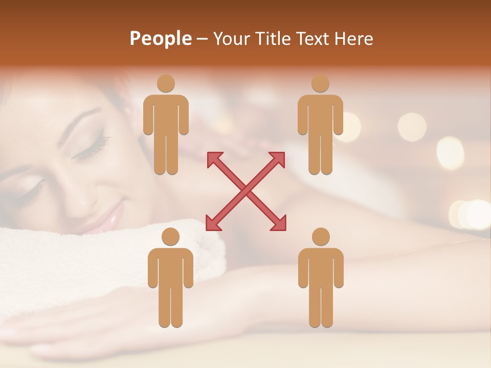 A Woman Getting A Back Massage In A Spa PowerPoint Template