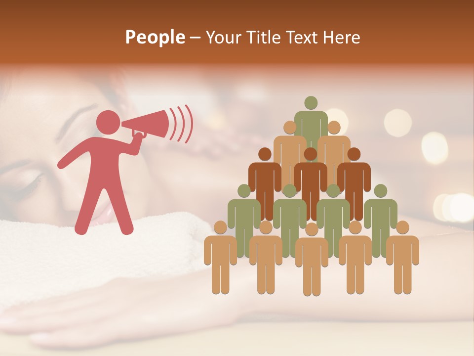 A Woman Getting A Back Massage In A Spa PowerPoint Template