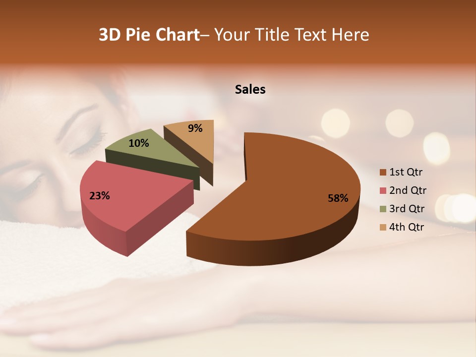 A Woman Getting A Back Massage In A Spa PowerPoint Template