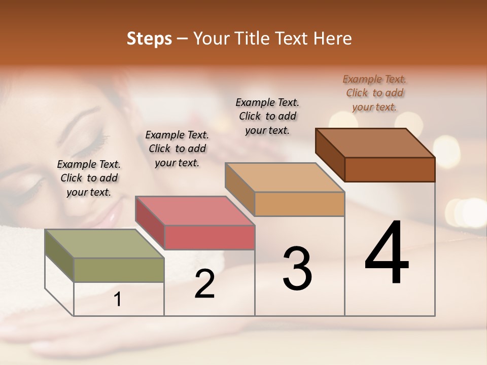 A Woman Getting A Back Massage In A Spa PowerPoint Template