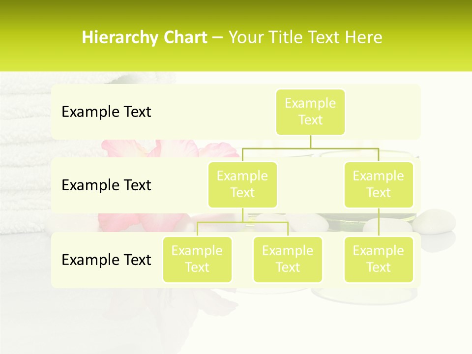A Pink Flower Sitting On Top Of A Pile Of White Towels PowerPoint Template
