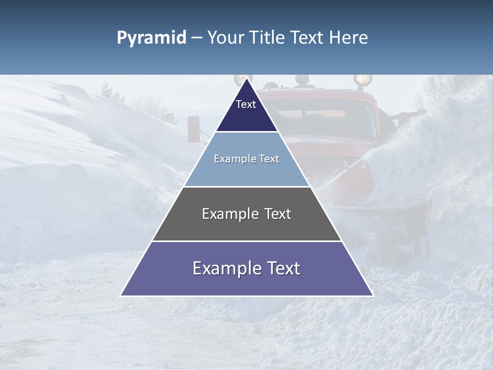 A Snow Plow Is Dumping Snow On A Road PowerPoint Template