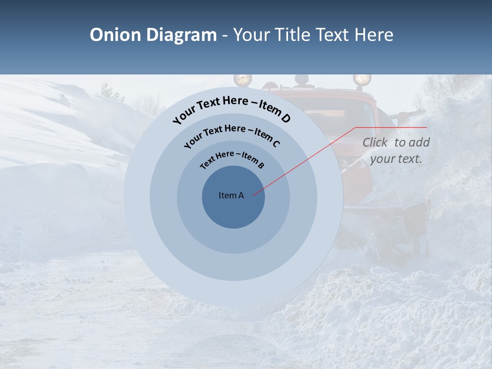 A Snow Plow Is Dumping Snow On A Road PowerPoint Template