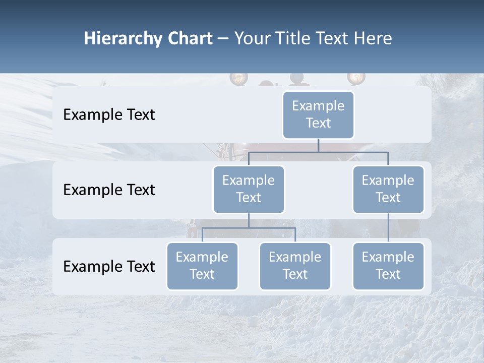 A Snow Plow Is Dumping Snow On A Road PowerPoint Template