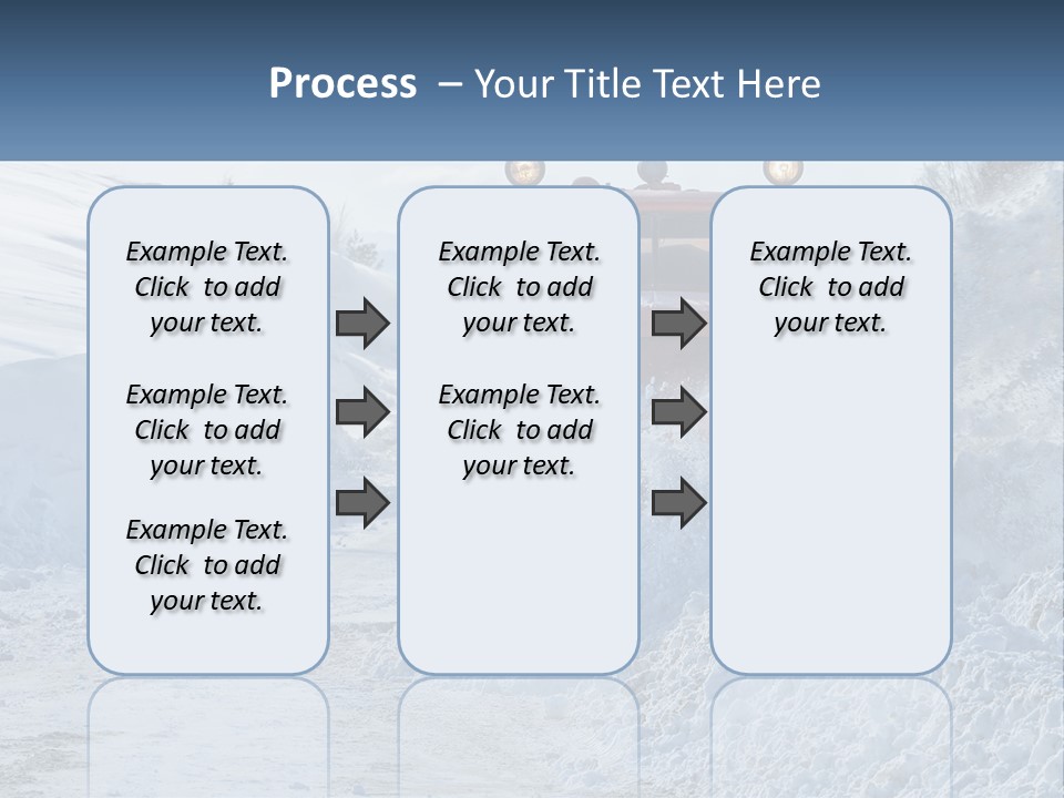 A Snow Plow Is Dumping Snow On A Road PowerPoint Template